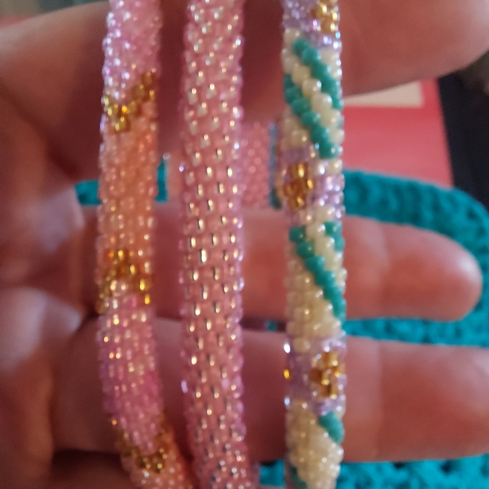 Beautiful Glass Bead Bracelets